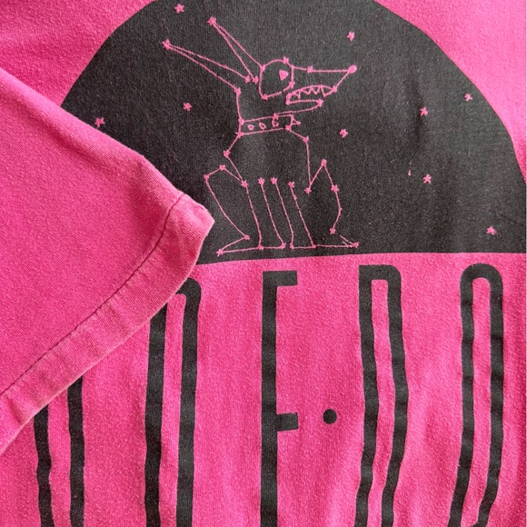 Vintage single stitch pink Rude Dog constellation graphic Tshirt- L - Picture 2 of 5